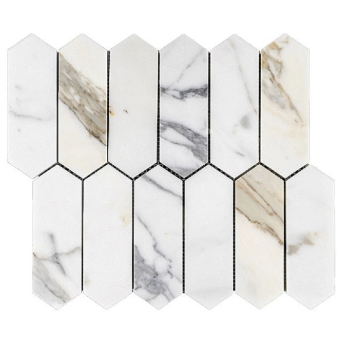 Calacatta Hexagonal marble Mosaic tiles
