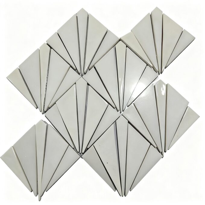 Pure white, white porcelian marble Mosaic