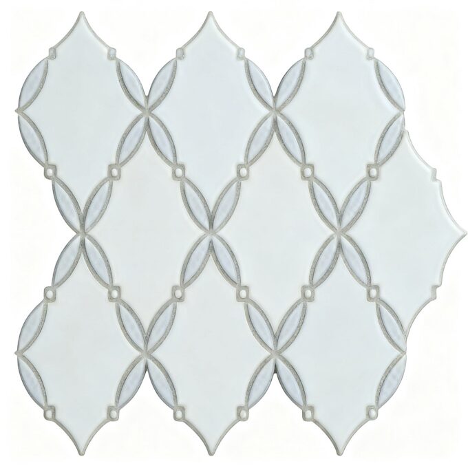 White mother of pearl waterjet Mosaic tiles