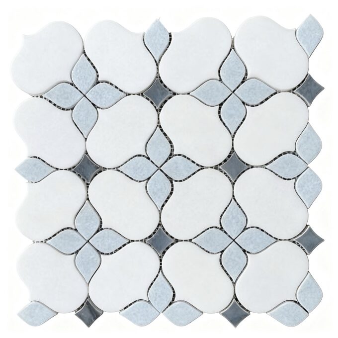 Classic flower-shaped pattern waterjet Mosaic