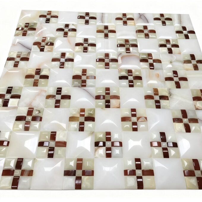Agate crystal square Mosaic interior design Mosaic tiles