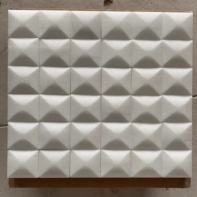 Marble 3D Mosaic tiles are used for interior decoration