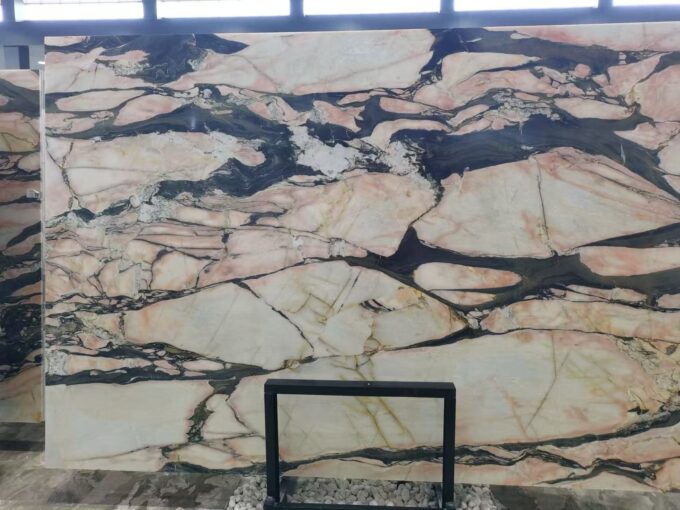 Calacatta Rosenoir,Rosa Aurora Marble,Portugal Marble Slabs，Luxury Stone Portuguese Bulgari Pink
