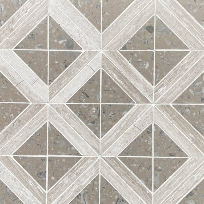 High-quality Wooden White terrazzo