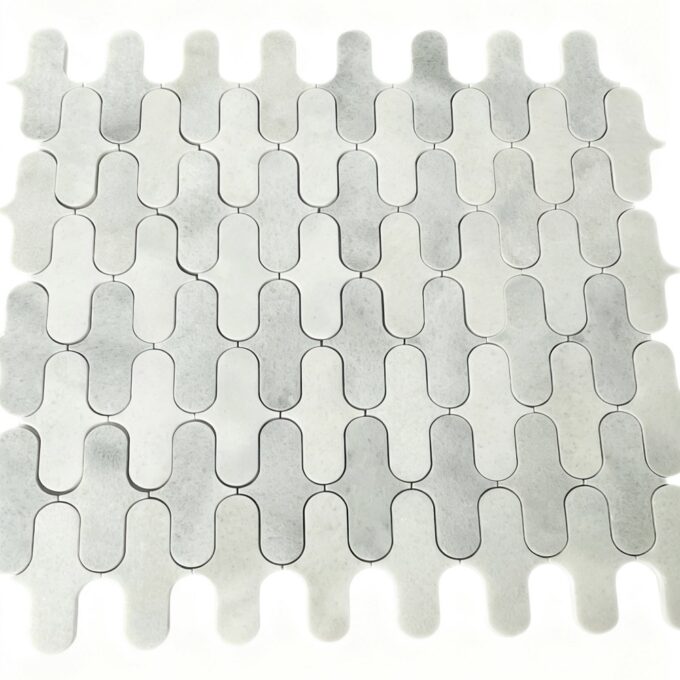 Natural white marble Mosaic waterjet Mosaic