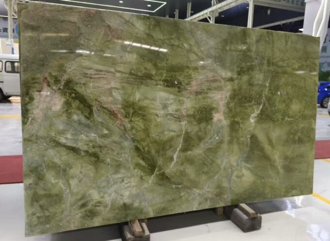 Paris Green Island Marble Slabs luxury island counters, floors, walls and custom tables