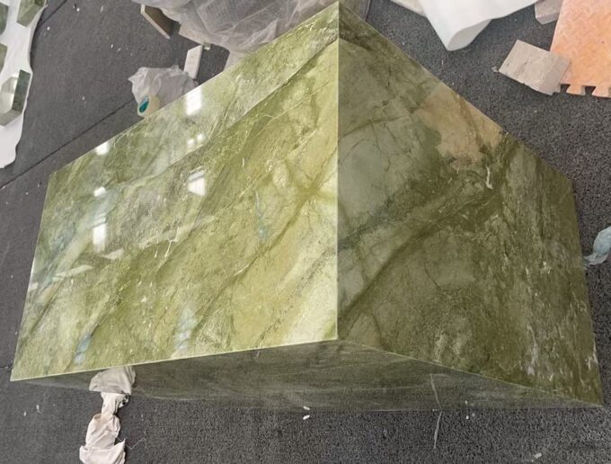Paris Green Island Marble Slabs luxury island counters, floors, walls and custom tables