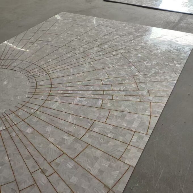 Modern design Mother Of Pearl mosaic panel