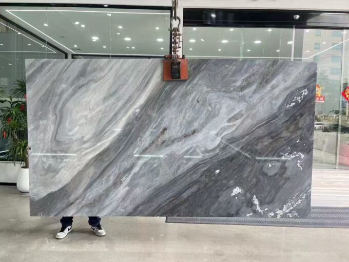 Italian Palissandro Blue Marble Slabs High-quality natural marble