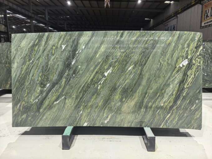 Victoria Green Marble wall background bathroom Luxurious Marble