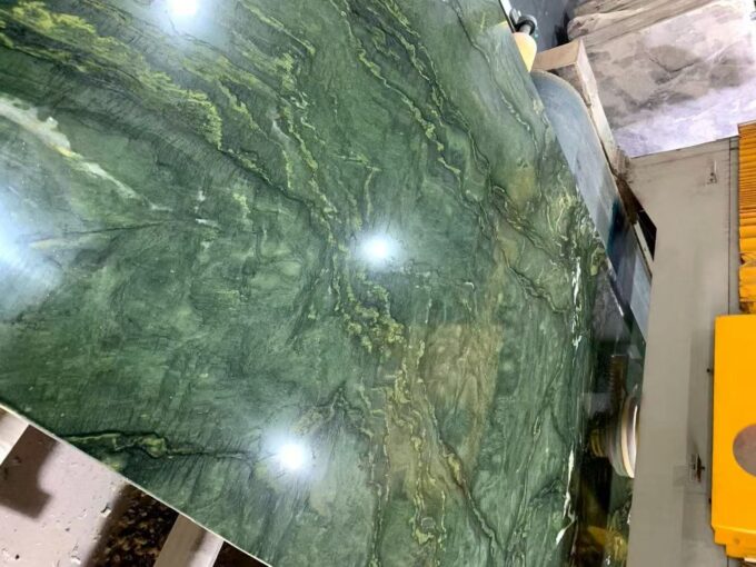 Victoria Green Marble wall background bathroom Luxurious Marble