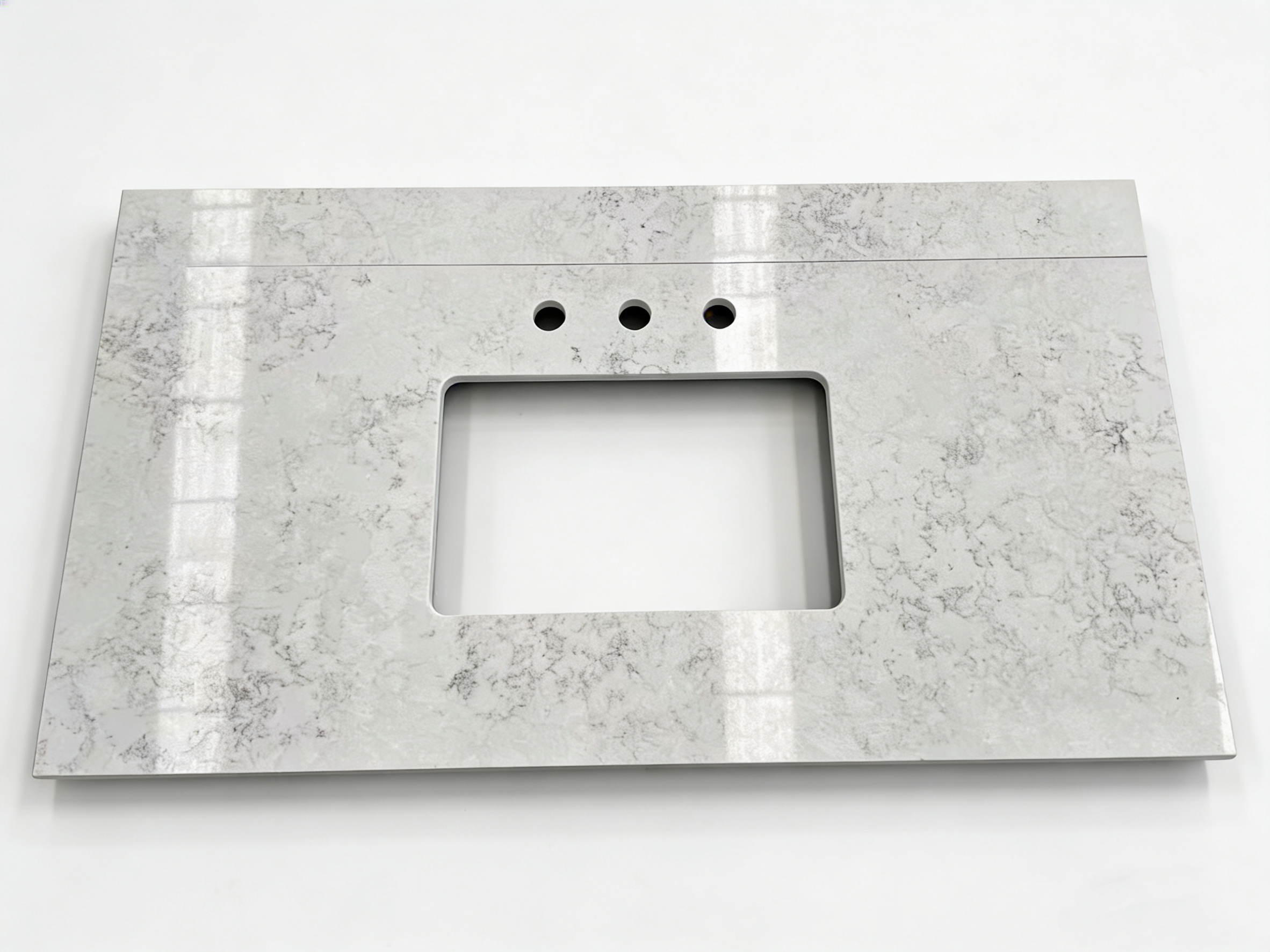 Quartz 8639 Vanity top for bathroom Natural Stone sinks