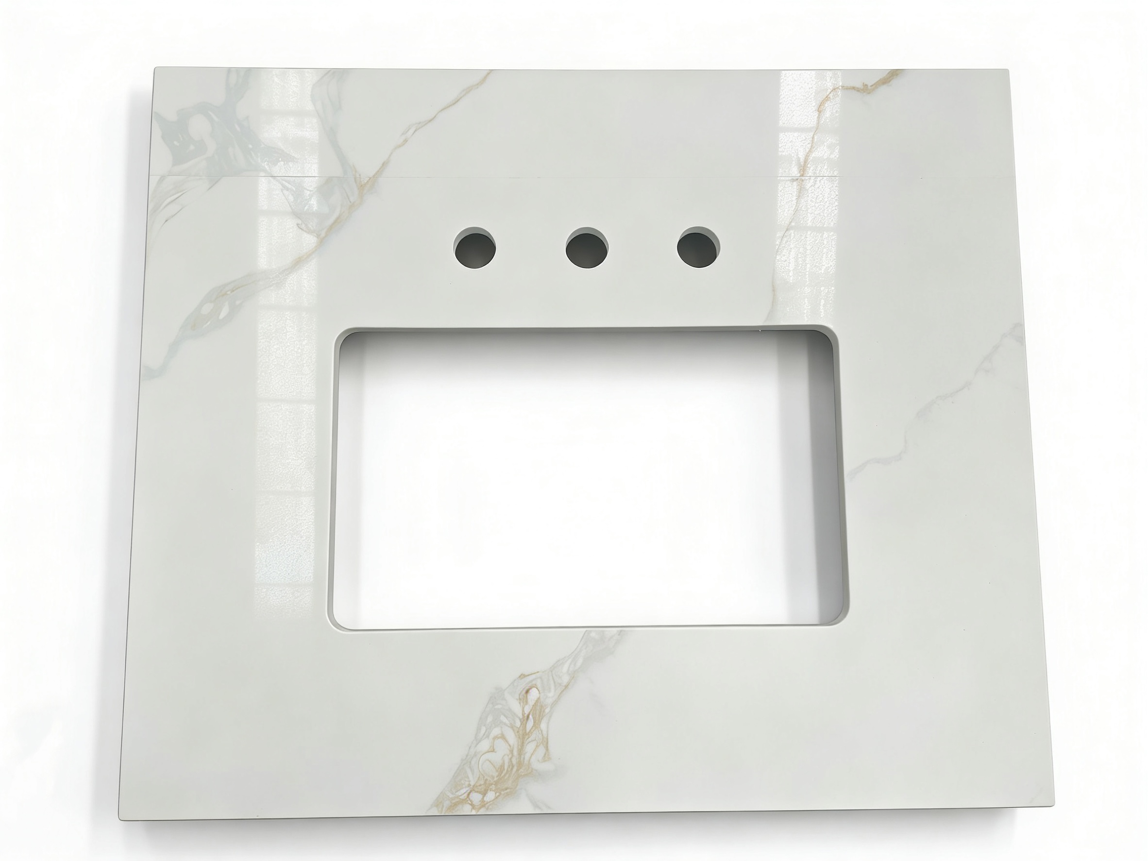 Modern Design Quartz Calacatta Vanity top Bathroom Vanity top